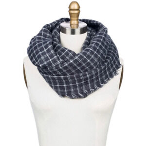 𝅺LULU Toby Windowpane Infinity Scarf